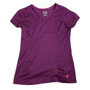 Mountain Hardwear Timica Purple Baselayer Tee Womens Small Hiking Cycling